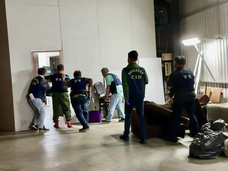 新化分局偵破胡嫌等16人暴力犯罪集團案。翻攝畫面