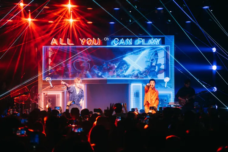 GX尾聲以一連串嗨歌，炒熱全場氣氛。圖／相信音樂提供