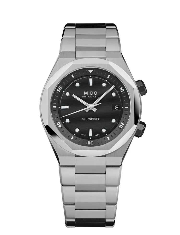 MIDO Multifort 8 Two Crown黑色面盤款，3萬8500元。品牌提供