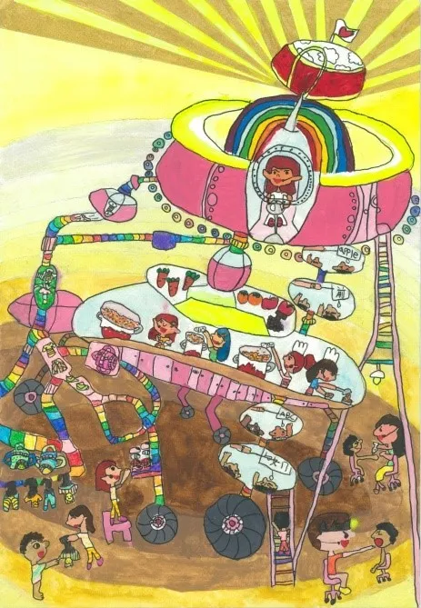 A組(未滿8歲)金獎：林芊彤同學作品《愛的未來車》