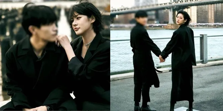 金賽綸曾在IG限動上傳與一名男子的親密照，當時否認是男朋友。翻攝金賽綸IG