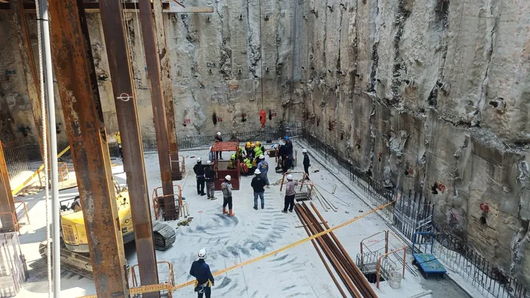 工安意外現場。民眾提供