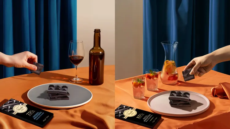 黑巧克力搭配酒精、飲品都能感受到不同風味。品牌提供