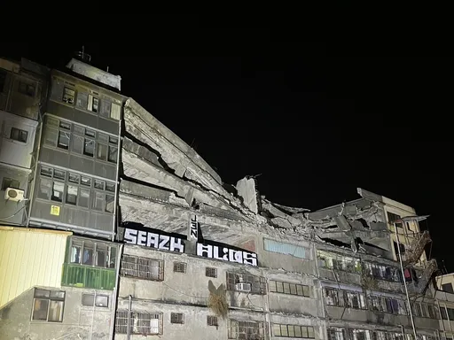 台中清水大樓突「V型塌陷」　8人堅持回去住　中市府緊急回應了