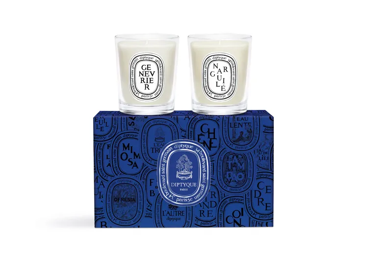Diptyque 2025限量蠟燭禮盒（清雅水煙+杜松），70g*2／3000元。品牌提供