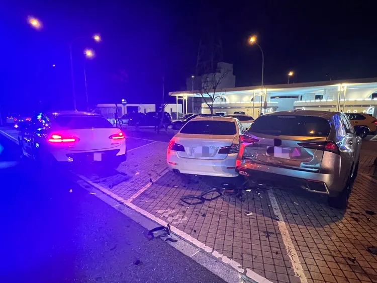 車禍現場。國道警方提供