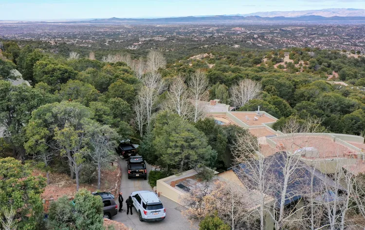 金哈克曼的宅邸。美聯社