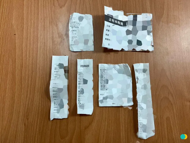 警方查獲劉男身上相關單據。警方提供