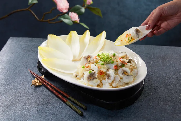 柚香龍虎斑佐比利時菊苣(NT$1,580)。業者提供