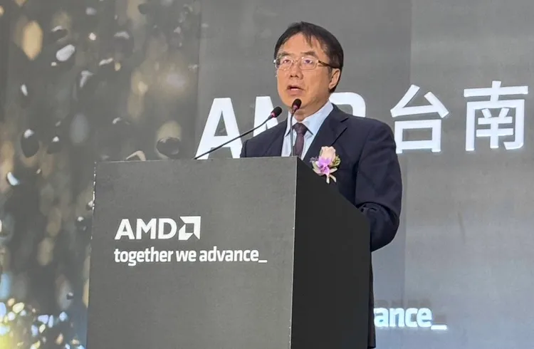 全球第二大微處理器廠商AMD24日舉辦臺南辦公室揭幕儀式。翻攝畫面