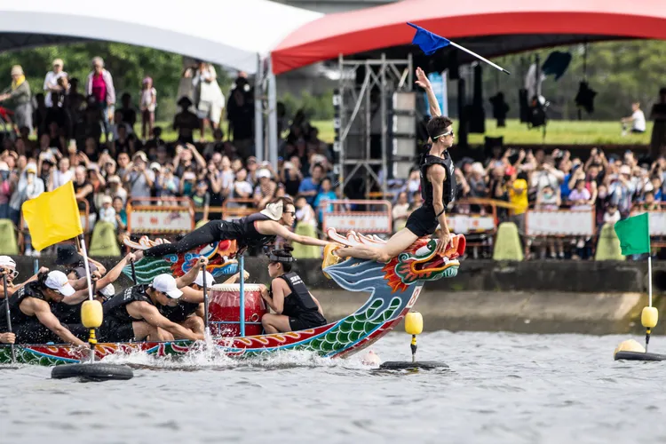 台北國際龍舟賽新設常青女子組。北市體育局提供