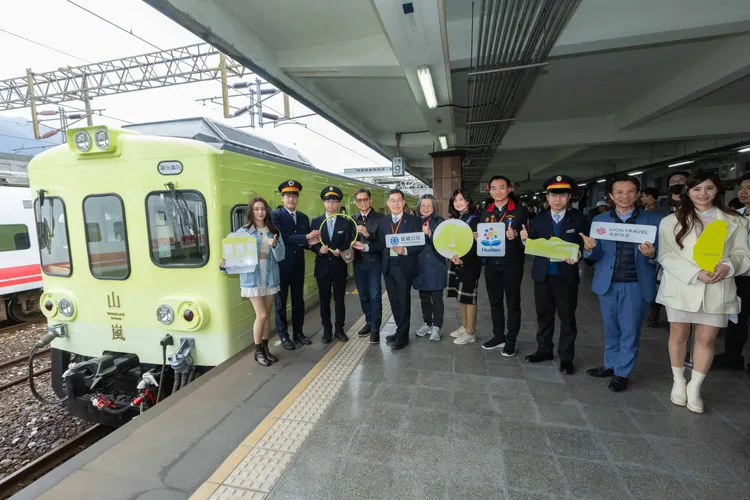 今（19日）舉辦山嵐號啟航活活動。雄獅旅遊提供