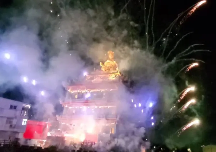 龍德宮遶境。桃園警分局提供