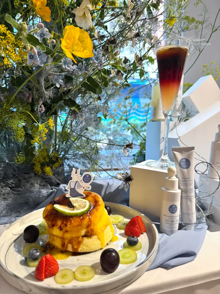 hearth x 菘藍之鑰 x 成真咖啡「溫柔藍調午茶時光套餐」，520元。張家玲攝