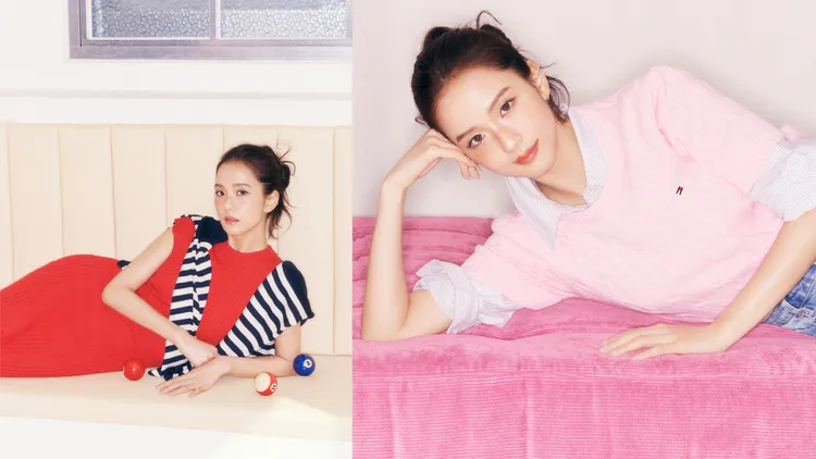 Jisoo演繹TOMMY HILFIGER 2025春季女裝系列。品牌提供