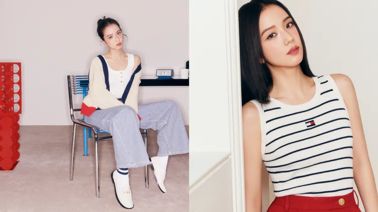 Jisoo拍攝TOMMY HILFIGER春季形象大片。品牌提供