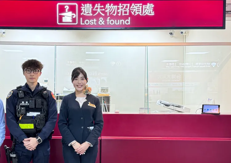 桃園國際機場遺失物招領處。航警局提供