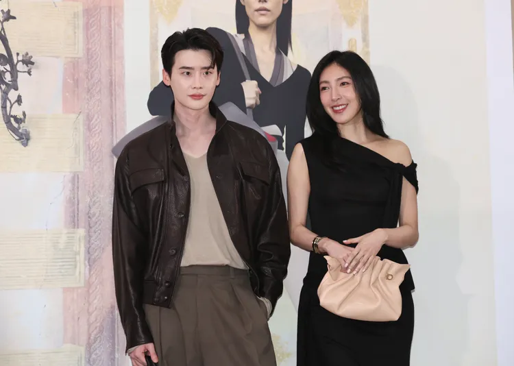 李鍾碩（左）與楊謹華。彭欣偉攝