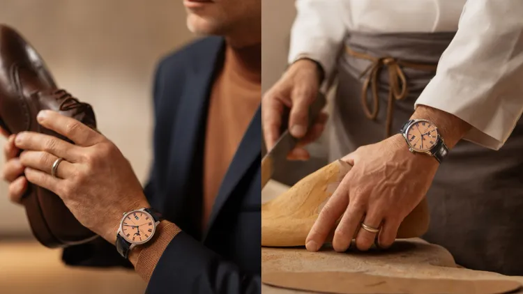 蘇蒂原創全新議員系列大日曆月相腕錶。品牌提供