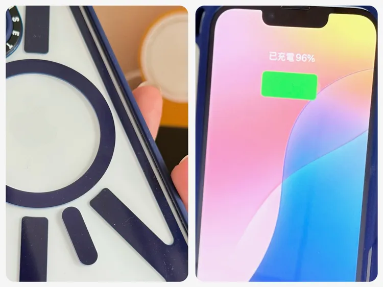 雖然iPhone 16e並不支援MagSafe，但透過第三方的保護殼還是可以進行無線充電。趙筱文攝