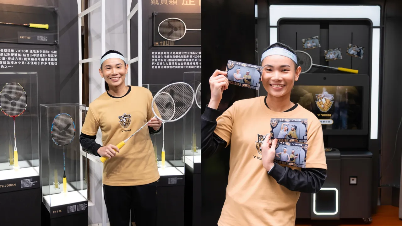 VICTOR舉辦戴資穎生涯特展。品牌提供