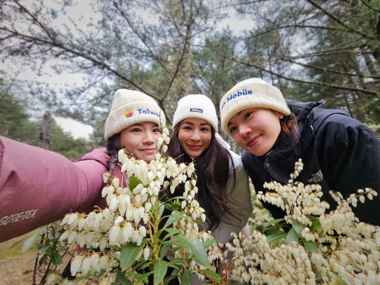 登山家詹喬愉、雷艾美、登山家Hong Trinh Geye。三立提供