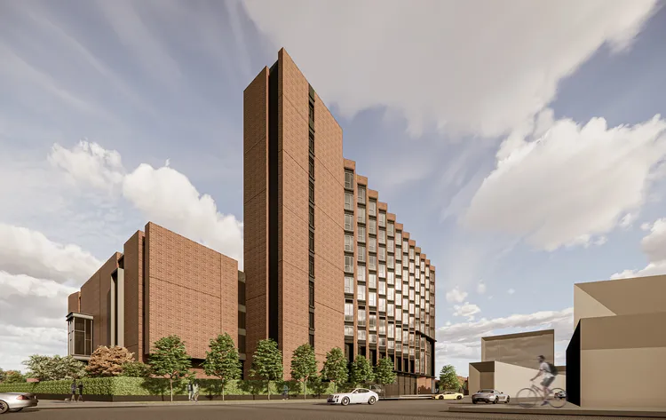 鹿港轉運站及英迪格酒店完工示意圖。縣府提供