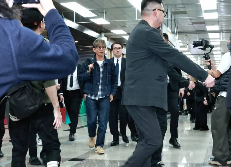 木村拓哉以一身牛仔勁裝帥氣亮相。彭欣偉攝