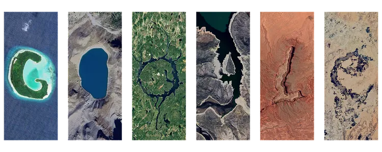 Google也介紹這六個字母分別對應的實際地點。翻攝Google