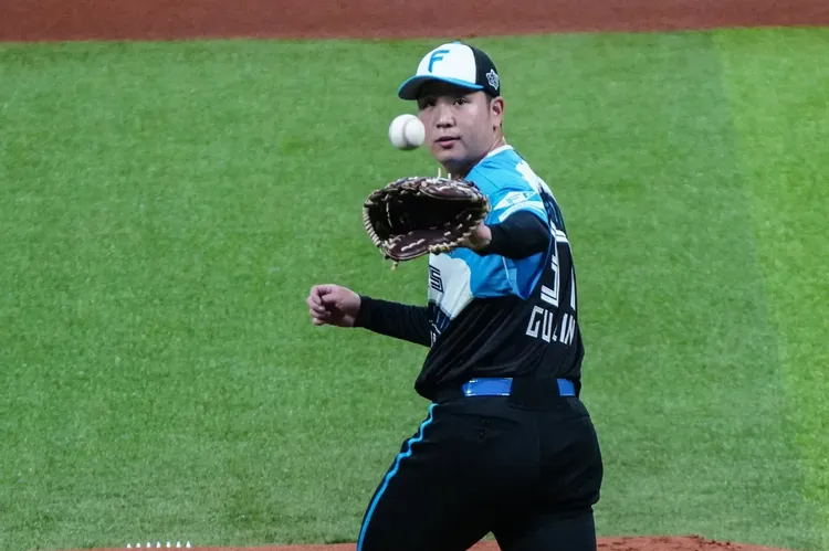 古林初登板狀況很多。  統一獅提供