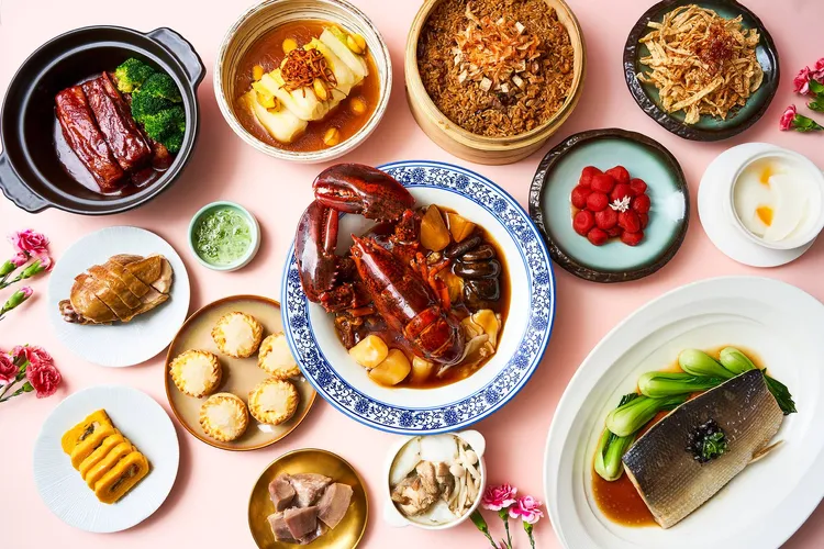 「青雅」中餐廳推出母親節五人組合菜專案6888+10%元。台北新板希爾頓酒店提供