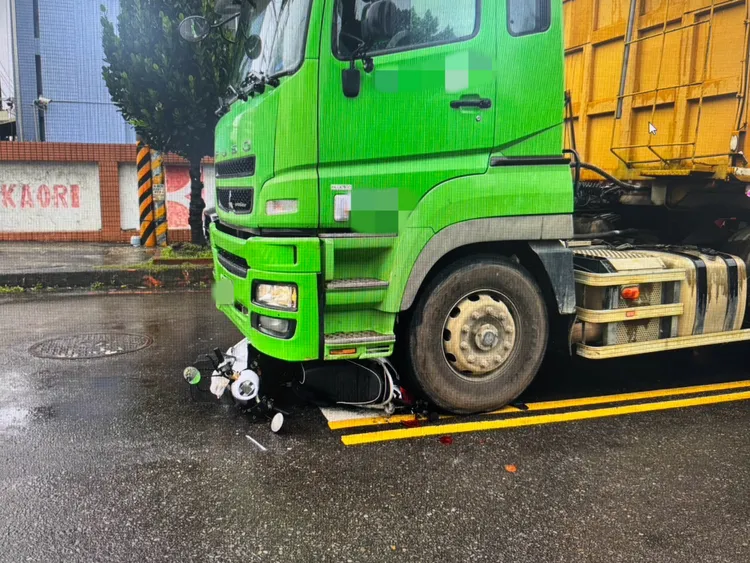 車禍現場。中壢警分局提供