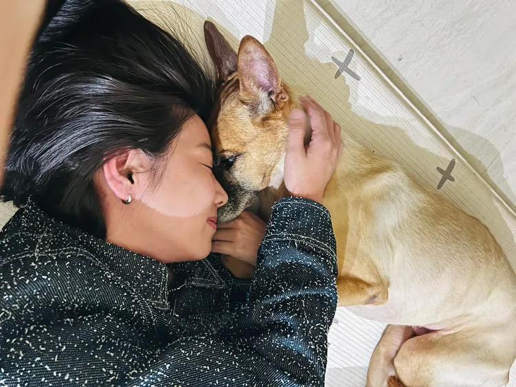 米可白難捨愛犬錢錢生命倒數中，希望能好好陪牠走完最後一程。翻攝米可白臉書