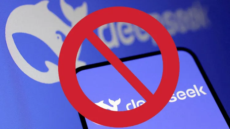 美國眾議院調查報告指出，DeepSeek暗中將美國用戶資料輸送給中國共產黨。合成畫面。路透社