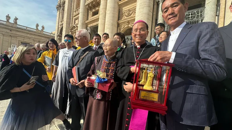 台灣訪問團共有10位來自不同宗教的領袖。翻攝北港朝天宮臉書