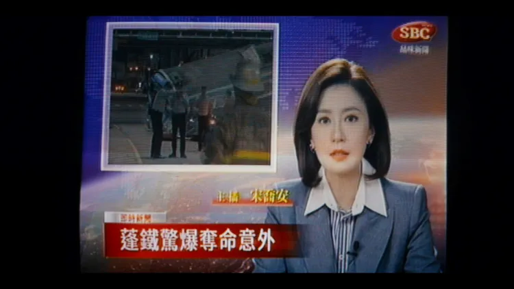 賈靜雯驚喜回歸飾演主播。CATCHPLAY+提供