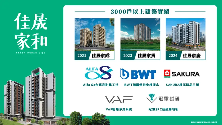 佳晟台南建案及建材展示。