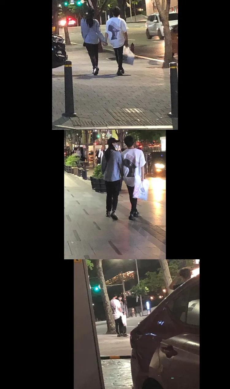 李鎮浩公開金賽綸2019年與男友的牽手約會照。翻攝YouTube