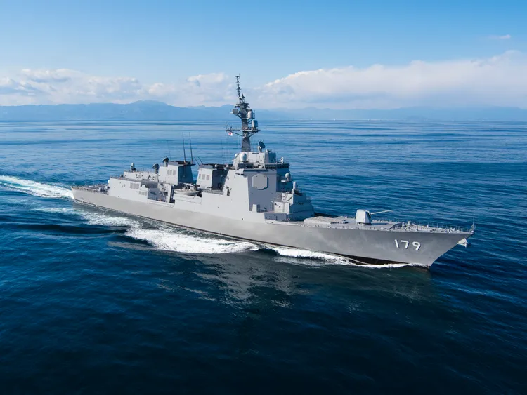日本摩耶級護衛艦。翻攝日本海上自衛隊