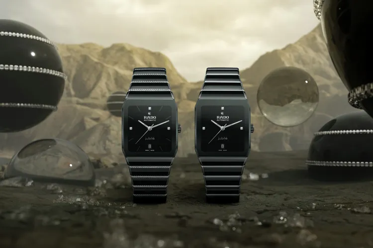 Anatom「Jubilé」的2款鑲鑽腕錶更顯華麗。品牌提供