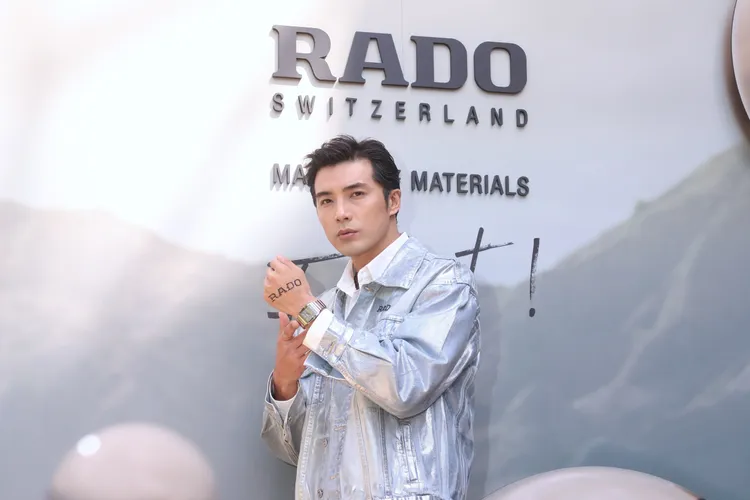 賀軍翔配戴RADO ANATOM系列電漿高科技陶瓷自動腕錶。攝影中心攝