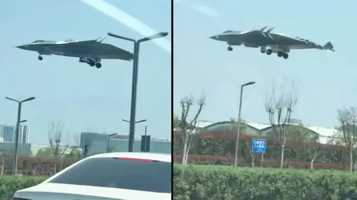 向美國示威!關稅戰全面升級 中國第六代戰機殲-36清晰影片曝光