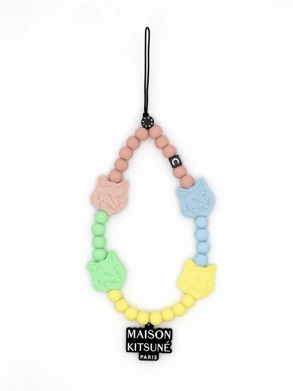 MK x CCASETiFY彩色變化狐狸頭手機掛繩，1920元。品牌提供