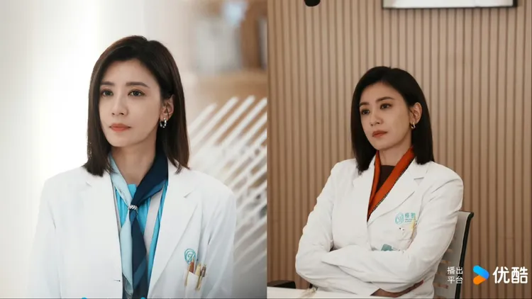 賈靜雯在新劇中飾演外科主任醫師「周靜雯」。翻攝《以美之名》官方微博