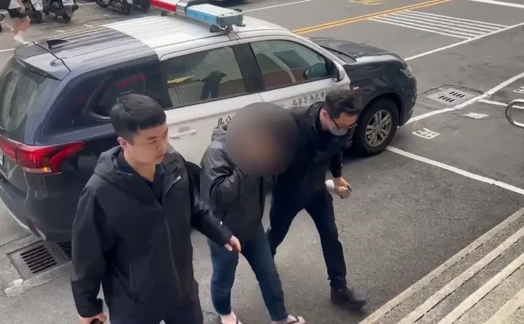 方男在昨天下午到案。警方提供