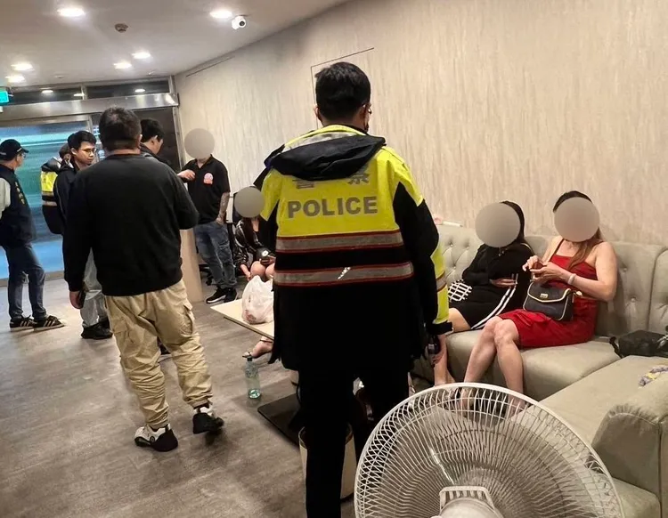 龜山警分局擴大臨檢。龜山警分局提供