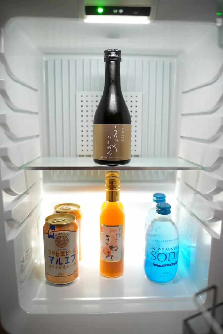 冰箱內飲品於入住期間免費提供一次。田欣雲攝影