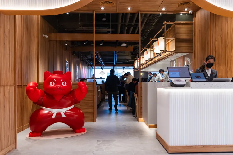 「貓將壽司」店面入口。饗賓集團提供