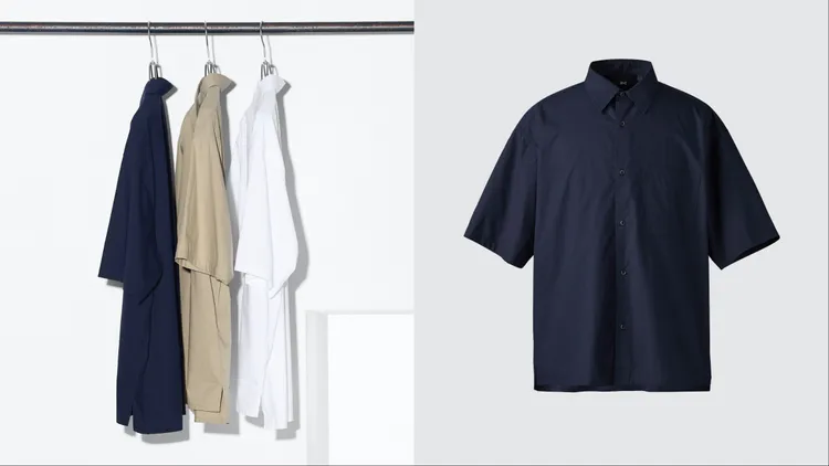 UNIQLO府綢寬版襯衫，優惠價790元。品牌提供