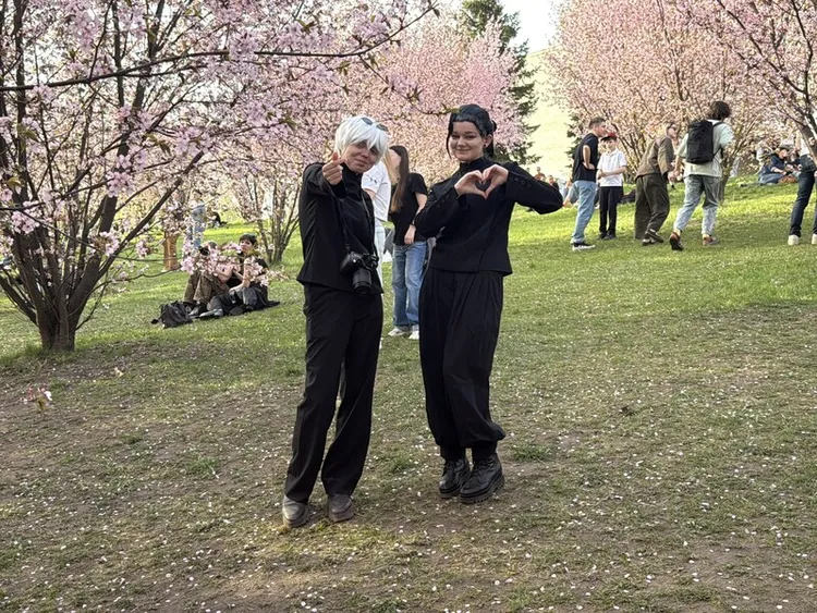 近年日本動漫文化在立陶宛越來越受到歡迎，櫻花祭吸引許多角色扮演愛好者前來取景。 中央社